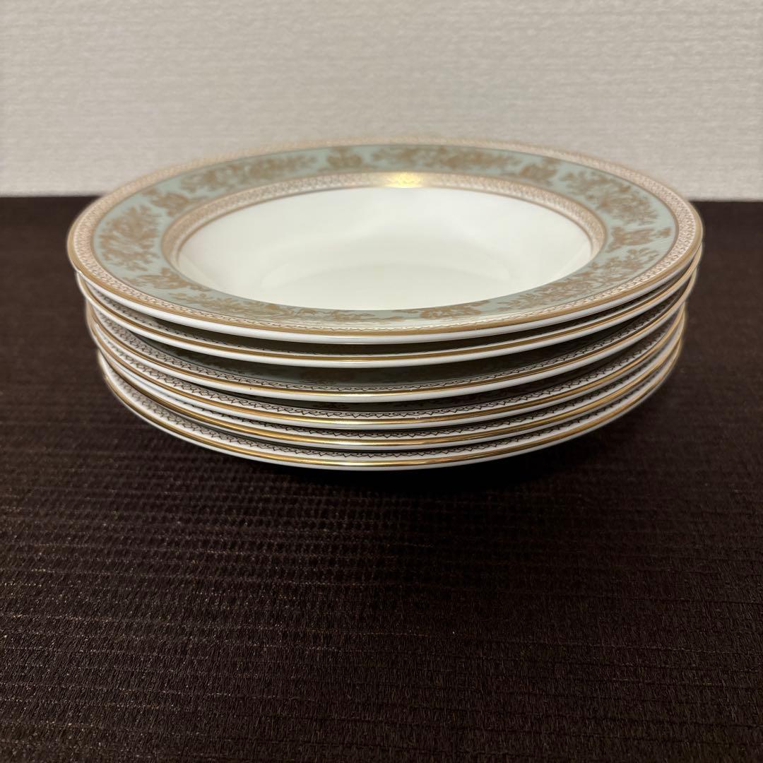 ウェッジウッド　コロンビア　セージグリーン　スーププレート　パスタプレート