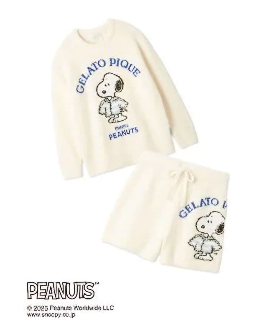 【新品】ジェラピケ PEANUTSオリジナルJQDプルオーバー＆ショートパンツ
