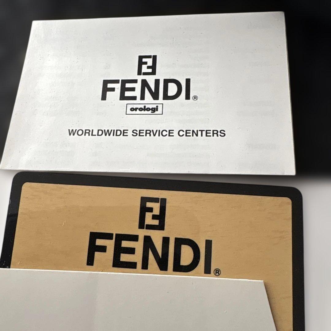 新品未使用（電池切れ）FENDI 腕時計 クォーツ 黒文字盤 ステンレス