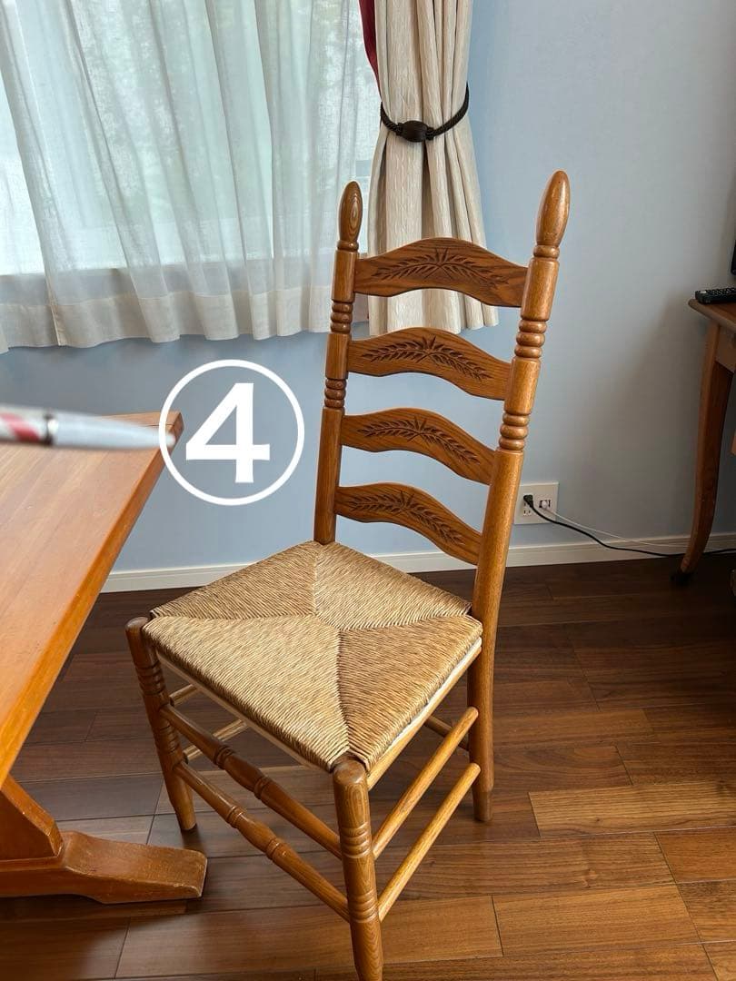 アントステラ(AUNT STELLA)のラダーバック・ダイニングチェア④リペア