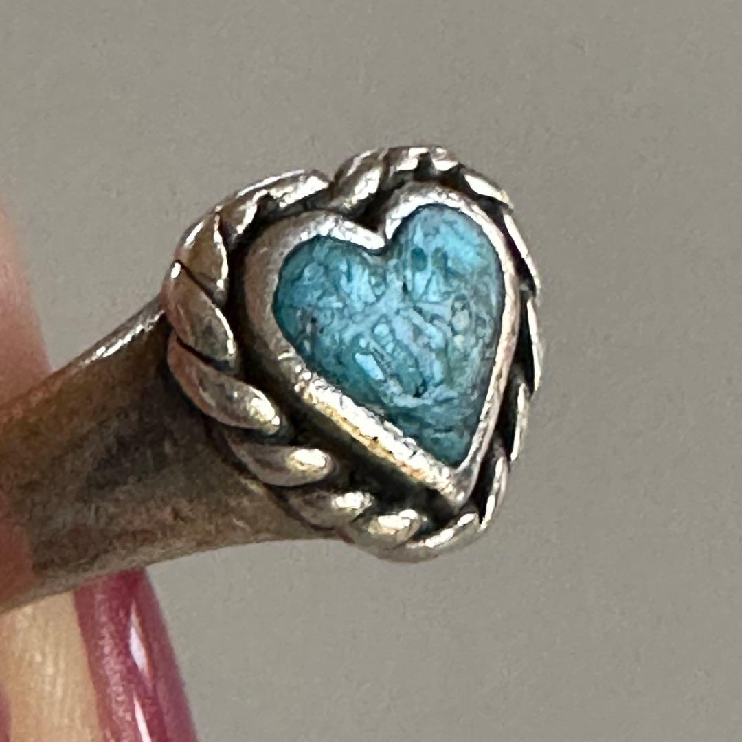 KUJAAN クジャーン 925 ハート型 ターコイズ リング シルバー 指輪
