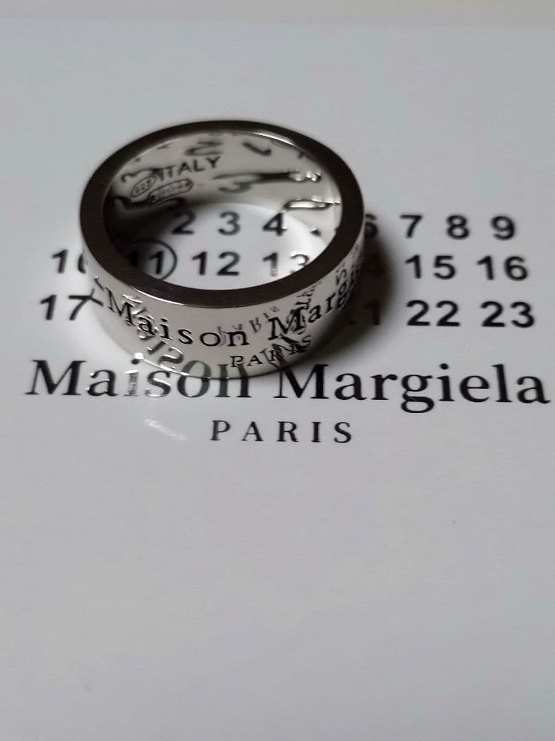 Maison Margiela ロゴ入りリング 925シルバー