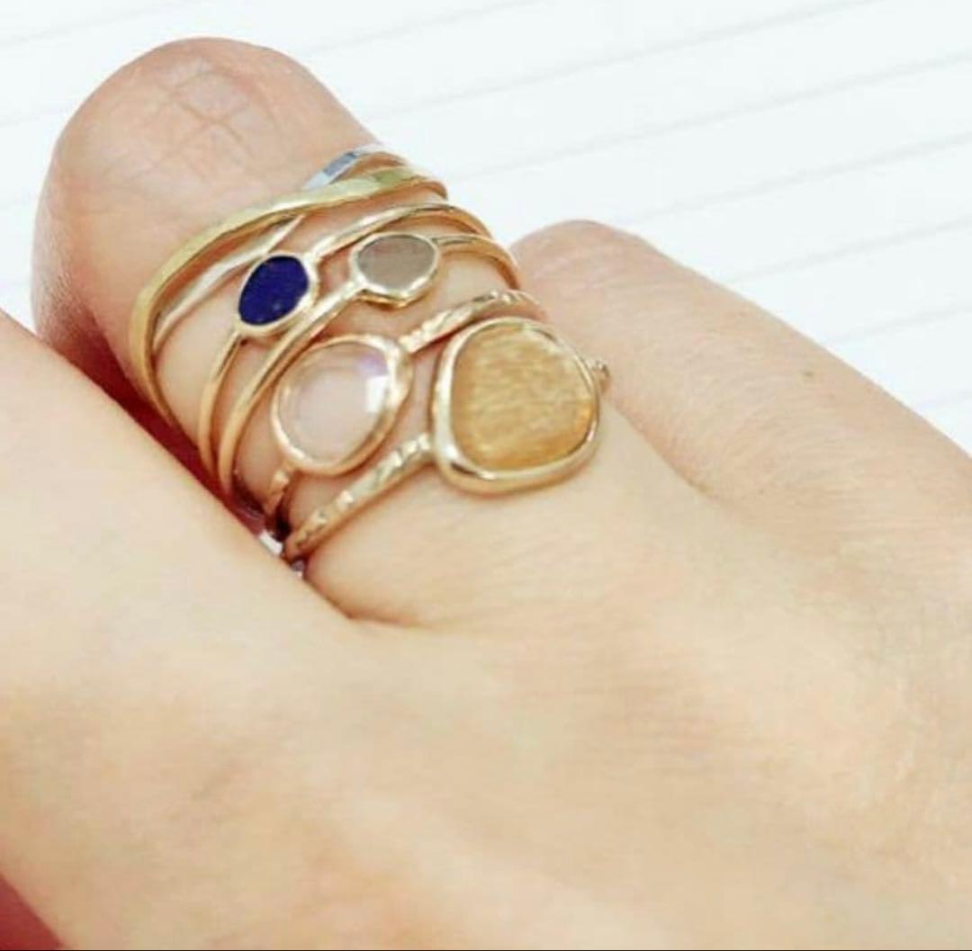 agete スタックリング ラブラドライト