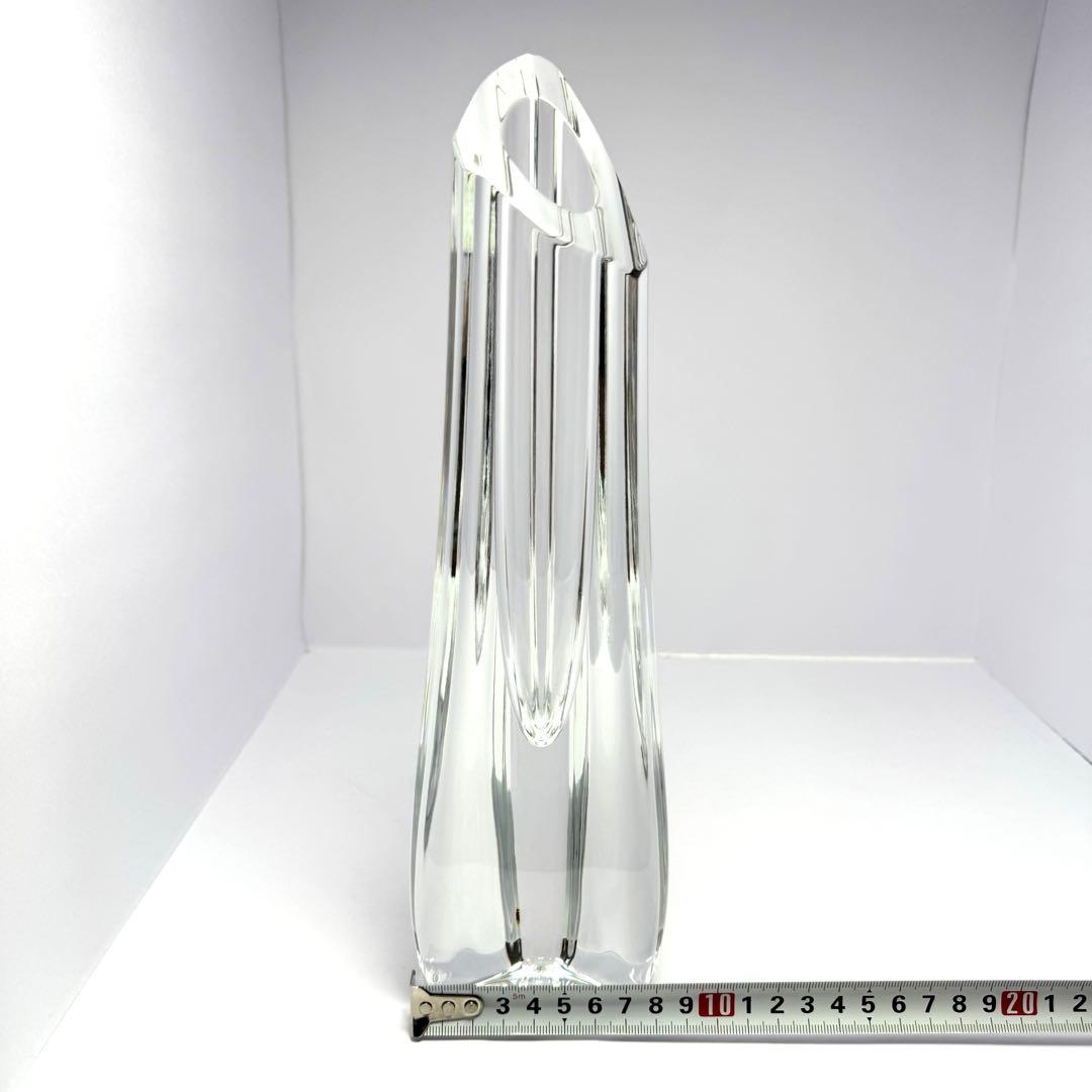 未使用 廃盤 Baccarat バカラ クリスタルローズ フラワーベース 花瓶