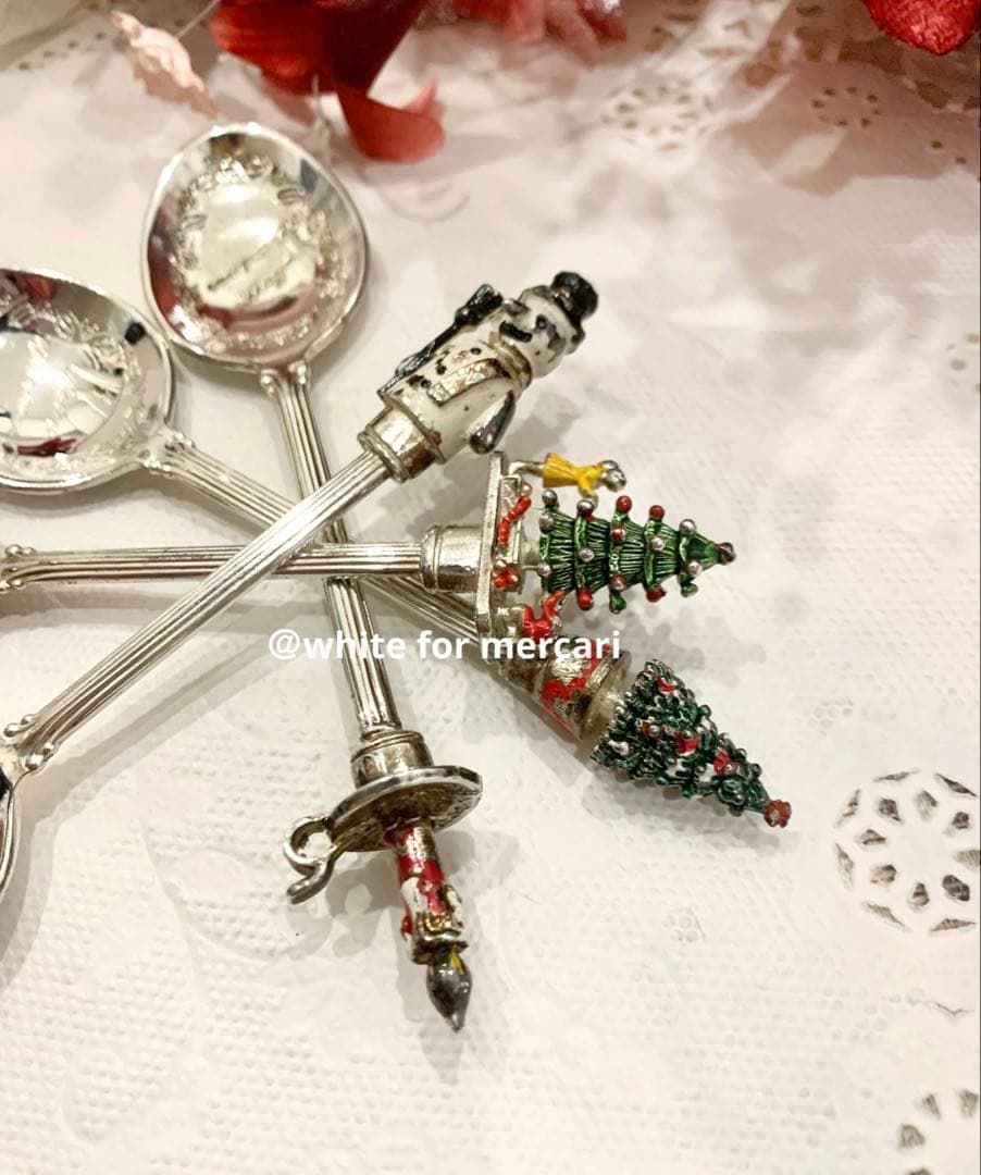 イギリス クリスマス装飾ティースプーンプレゼント♡稀少ヴィンテージ
