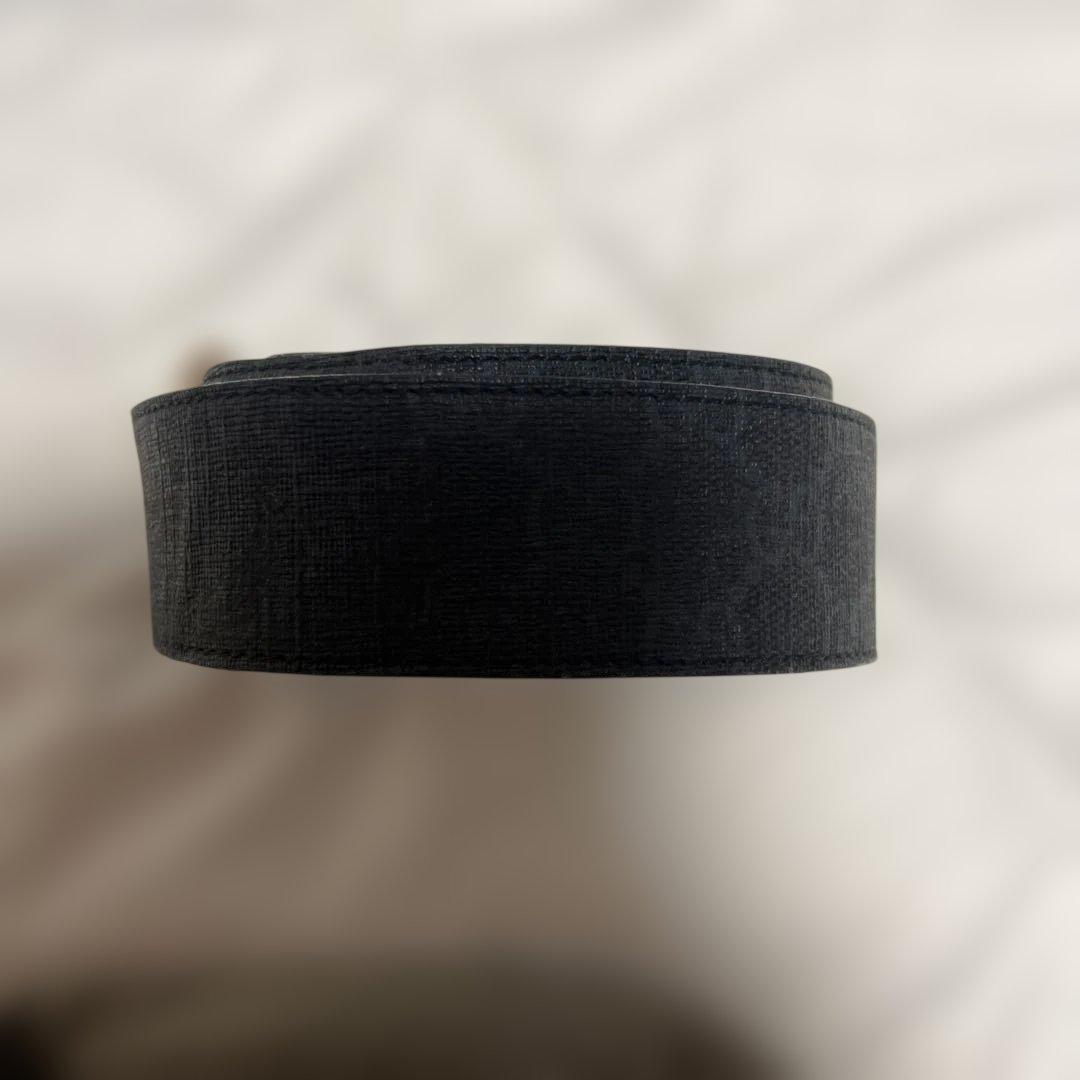 GUCCI ブラック GGロゴバックル ベルト