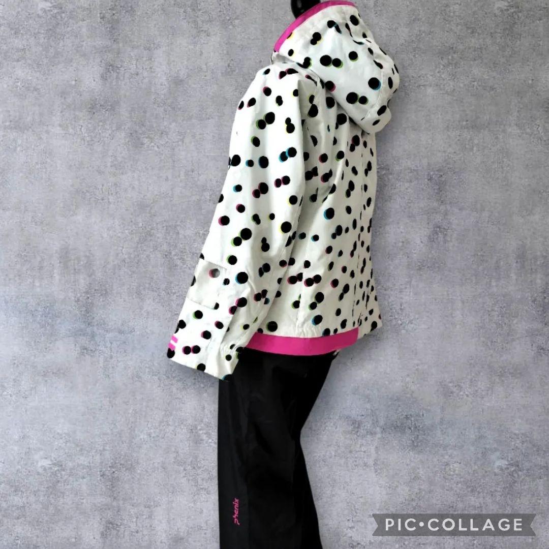 美品 Phenix フェニックス ガールズ スキーウェア 上下 150 ドット柄