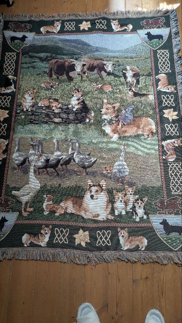 Gene Doggin コーギー タペストリー 2001年製