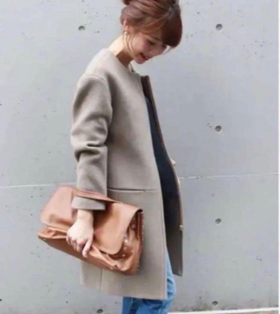 ☆Rimi☆ NOBLE定価52,800円W/NyZipコートベージュ36