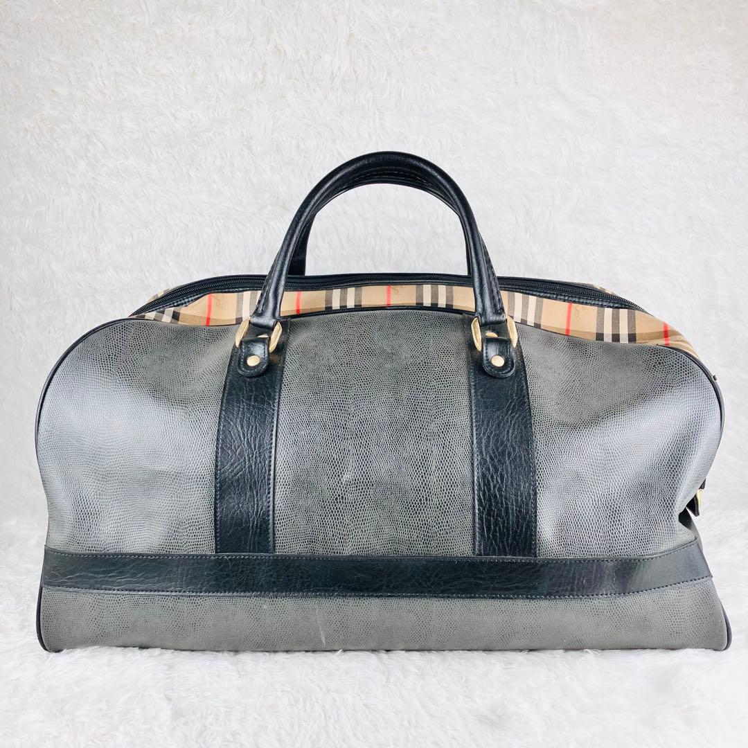 【KU屋】BURBERRY バーバリー ボストンバッグ ヴィンテージ