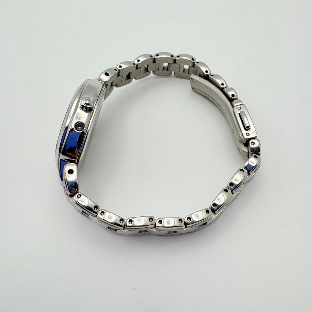 美品 CITIZEN エクシード 電波ソーラー 腕時計 シルバー トノー 稼働品