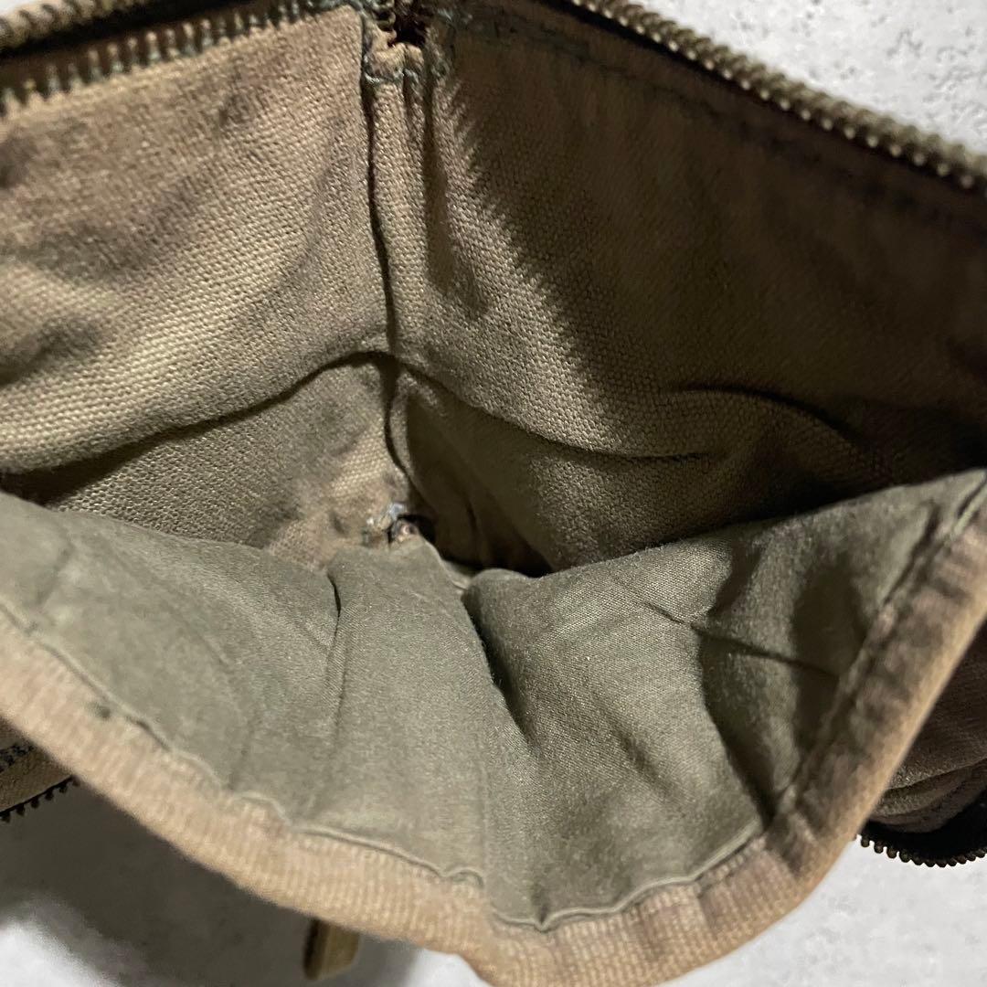 DIESEL 二つ折り military ダメージ財布 カーキ