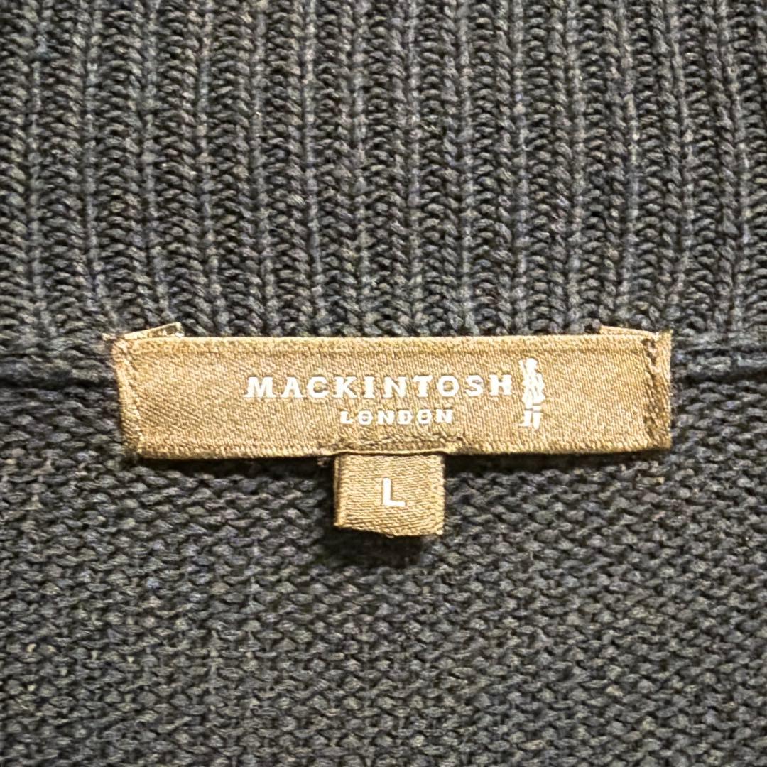 マッキントッシュロンドン コットンニットカーディガン L 貝ボタン 極美品
