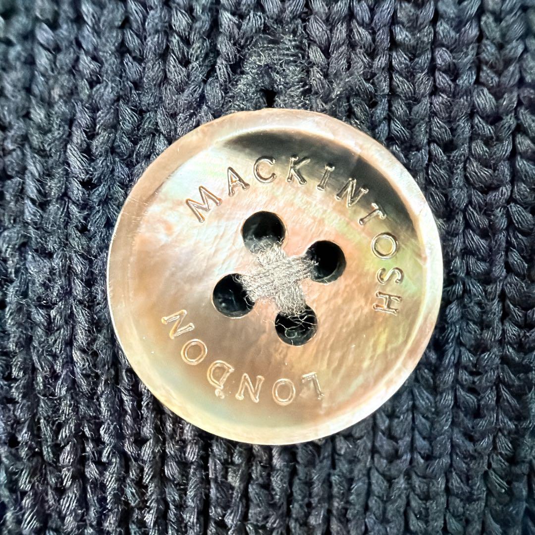 マッキントッシュロンドン コットンニットカーディガン L 貝ボタン 極美品