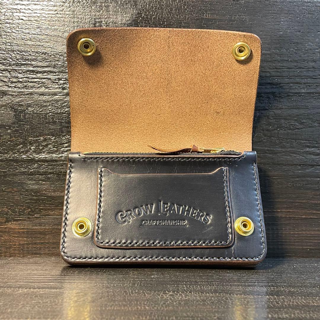HORWEEN クロムエクセル ミドルトラッカーウォレット3層