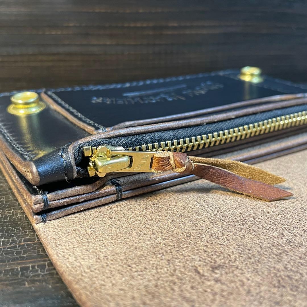 HORWEEN クロムエクセル ミドルトラッカーウォレット3層