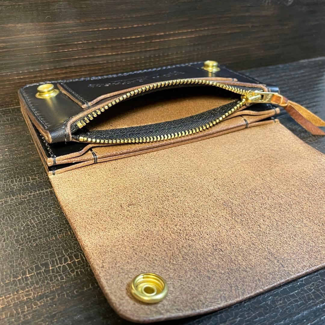 HORWEEN クロムエクセル ミドルトラッカーウォレット3層