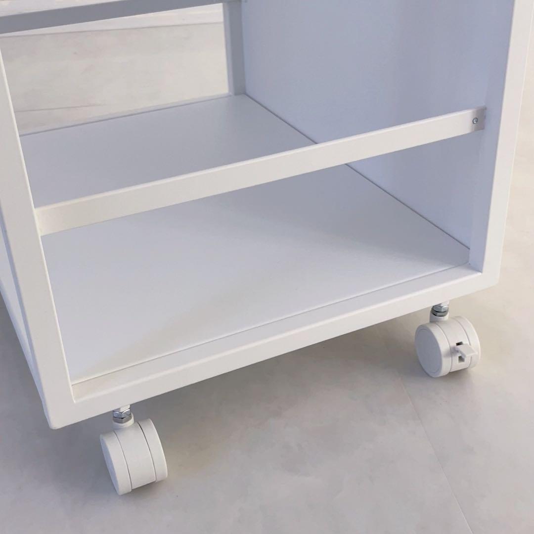 新品　目隠しワゴン タワー 山崎実業 tower キャスター付き ワゴン