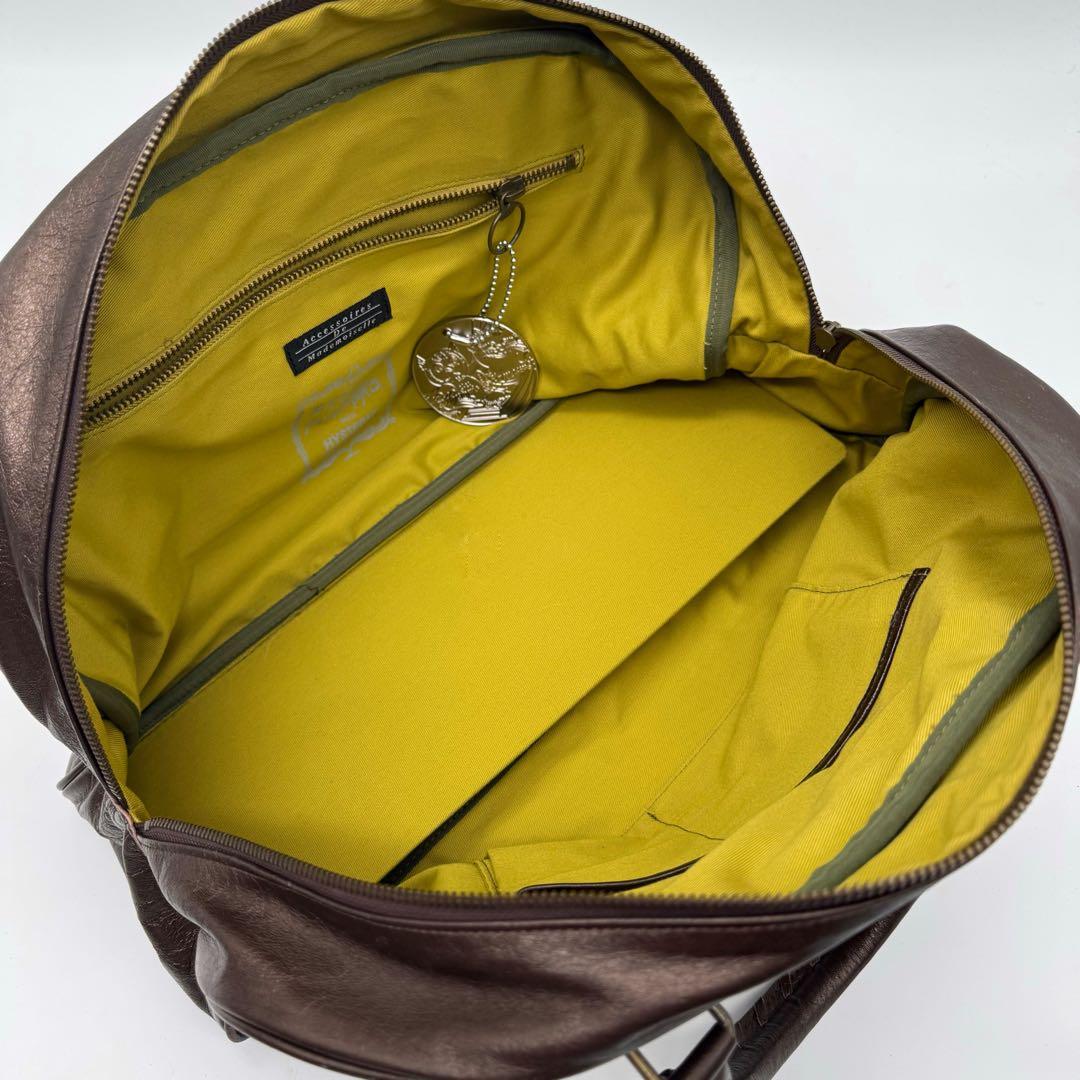 希少 ヒステリックグラマー ADMJ コラボ レザー ボストンバッグ ブロンズ