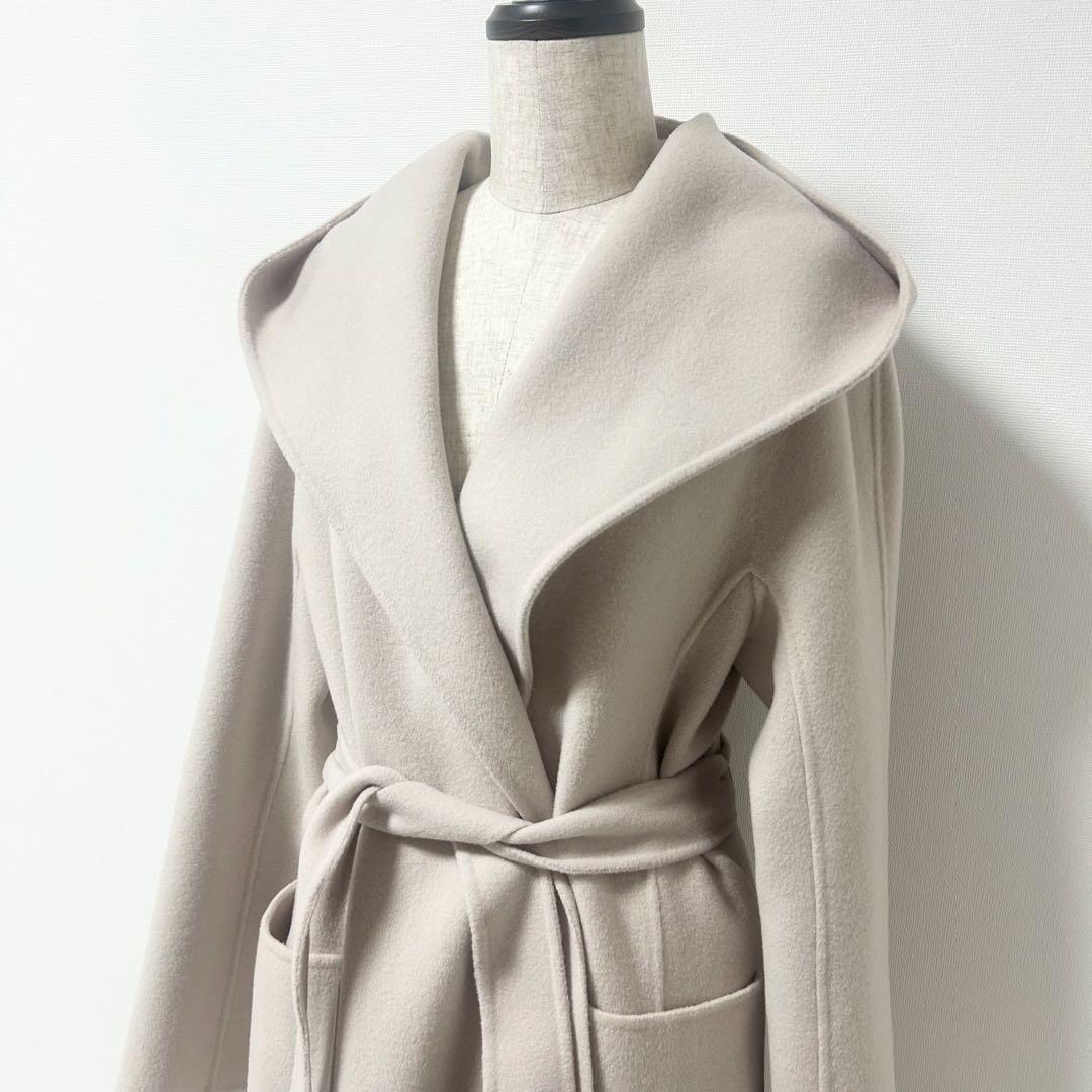 美品✨ANAYI シャルムビーバーフード コート ライトベージュ　38