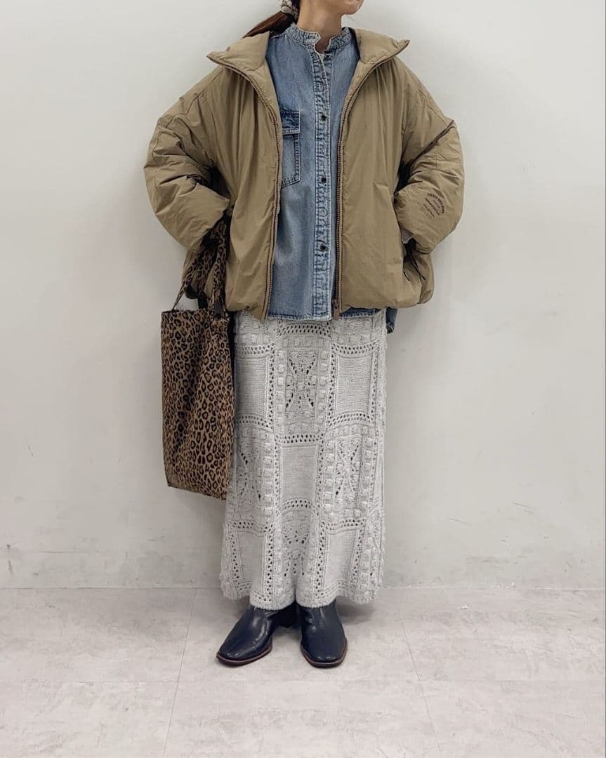 新品 25AW フレンチダックダウンジップアップジャケット