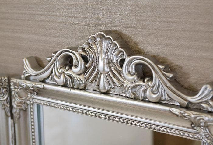 Newチャーチルウッド 三面鏡 シルバー ミラー ロココ 2514SV