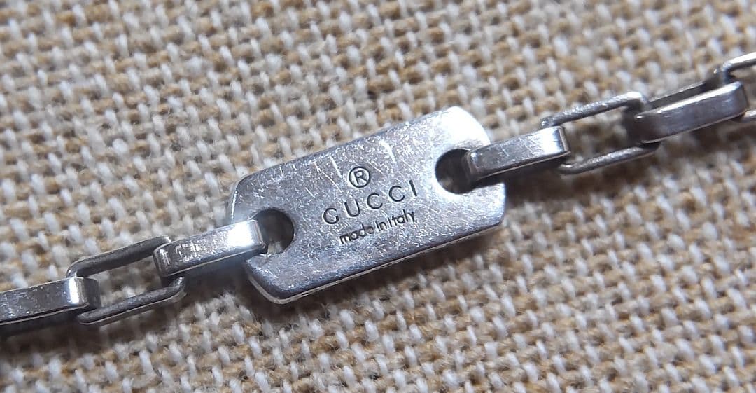 GUCCI グッチ ベネチアンチェーン ネックレス シルバー925 約50cm