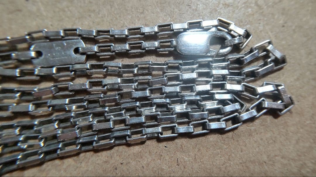 GUCCI グッチ ベネチアンチェーン ネックレス シルバー925 約50cm