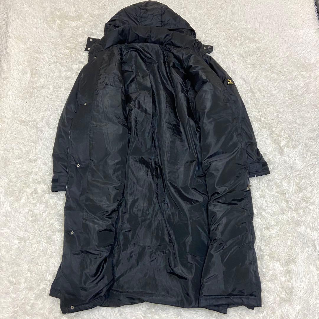 MizunoPro フード付きロングダウンジャケット ベンチコート2XL