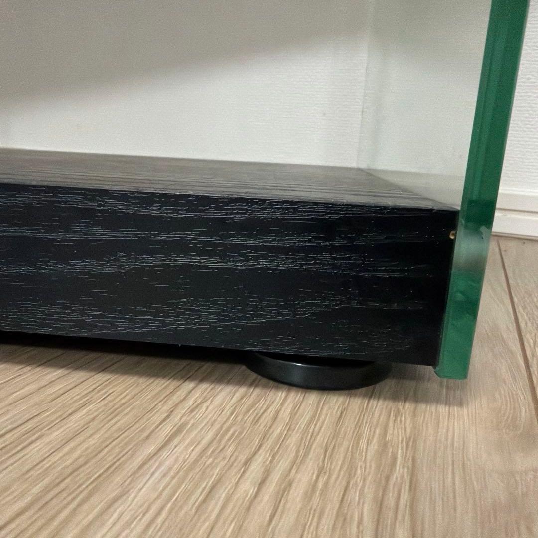 フランフラン Francfranc ガラス棚 120cm ブラック