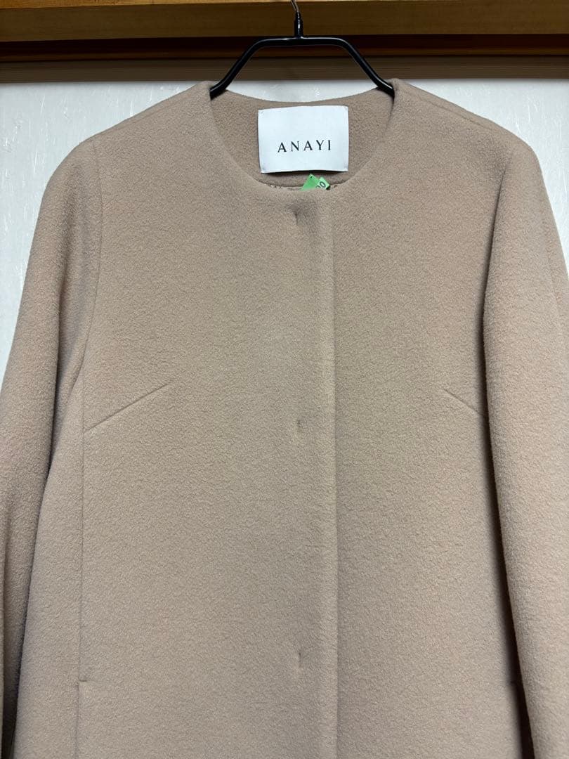 アナイ ダブルビーバークルーコート