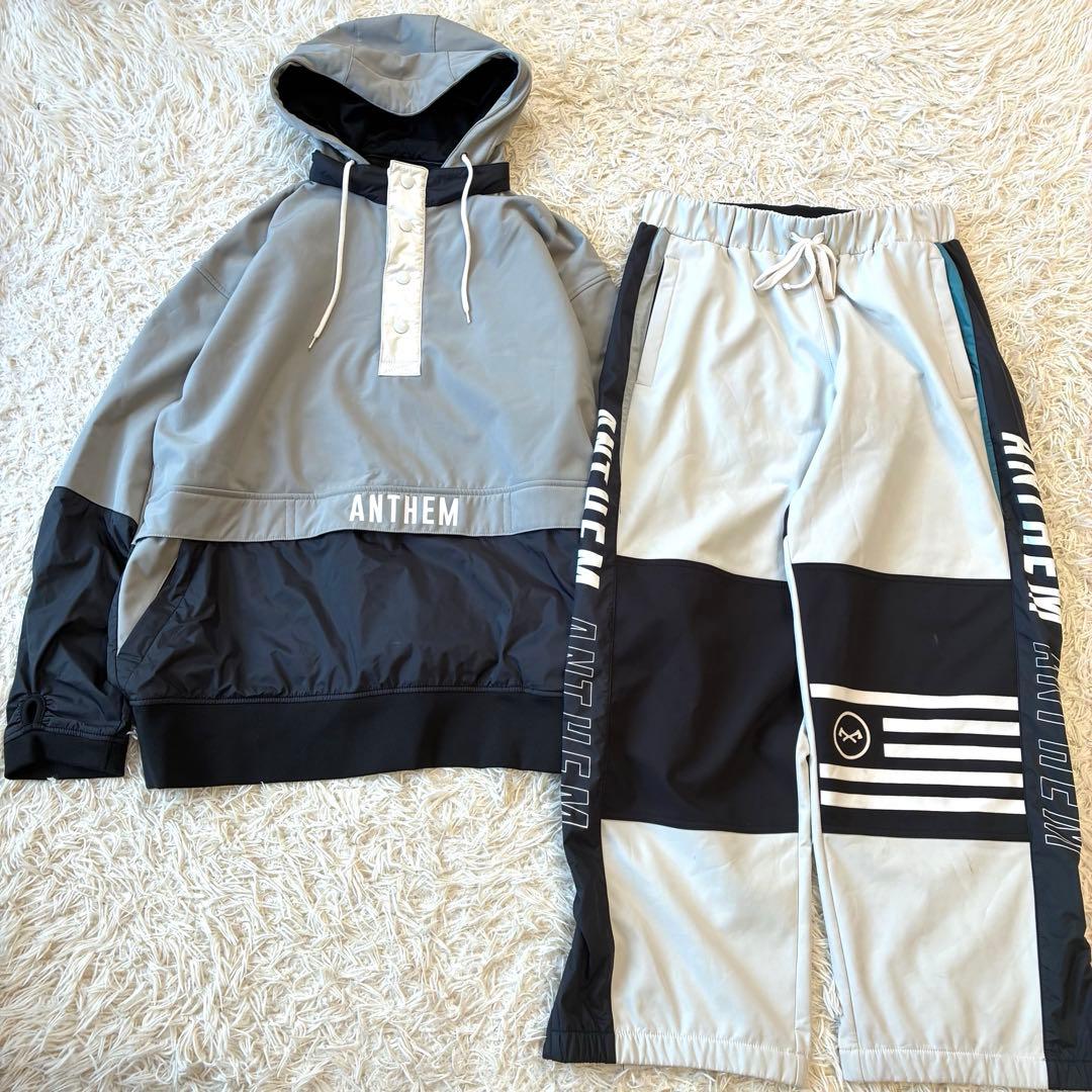 アンセム 上下セット アノラックパーカー パンツ スノボウェア