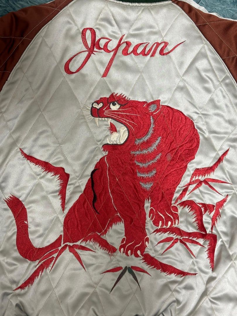 【激レア】90's 別珍 テーラー東洋 M品番 スカジャン 赤虎 赤龍 赤鷹