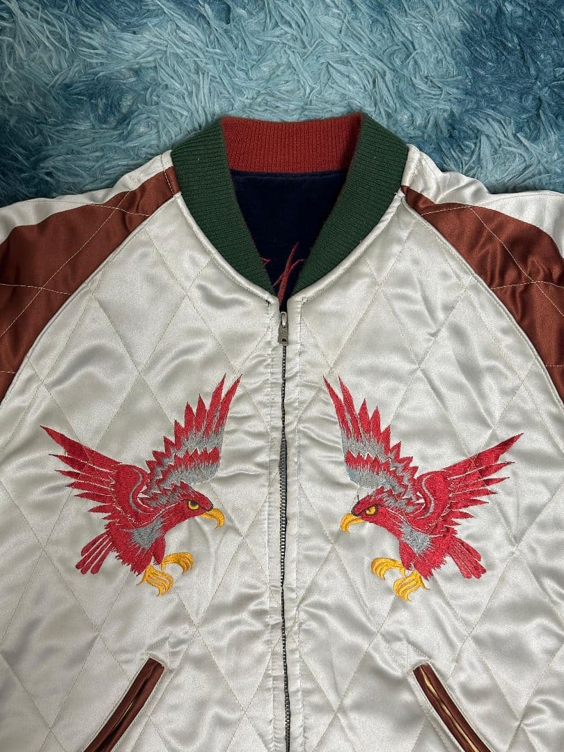 【激レア】90's 別珍 テーラー東洋 M品番 スカジャン 赤虎 赤龍 赤鷹