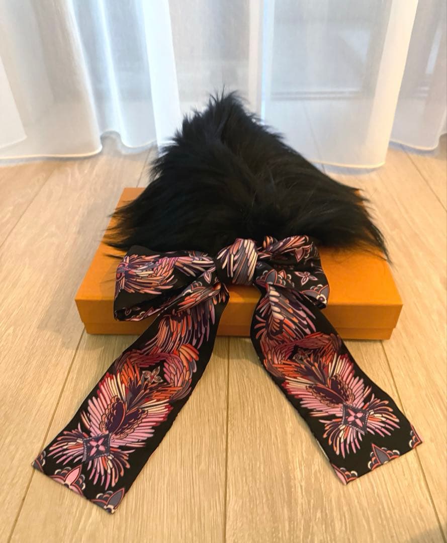 ルイヴィトン LV ストール マフラー リボン