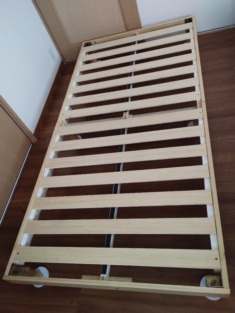 北欧パインベッド 天然木ベッドフレーム すのこベッド すのこ セミダブル2セット