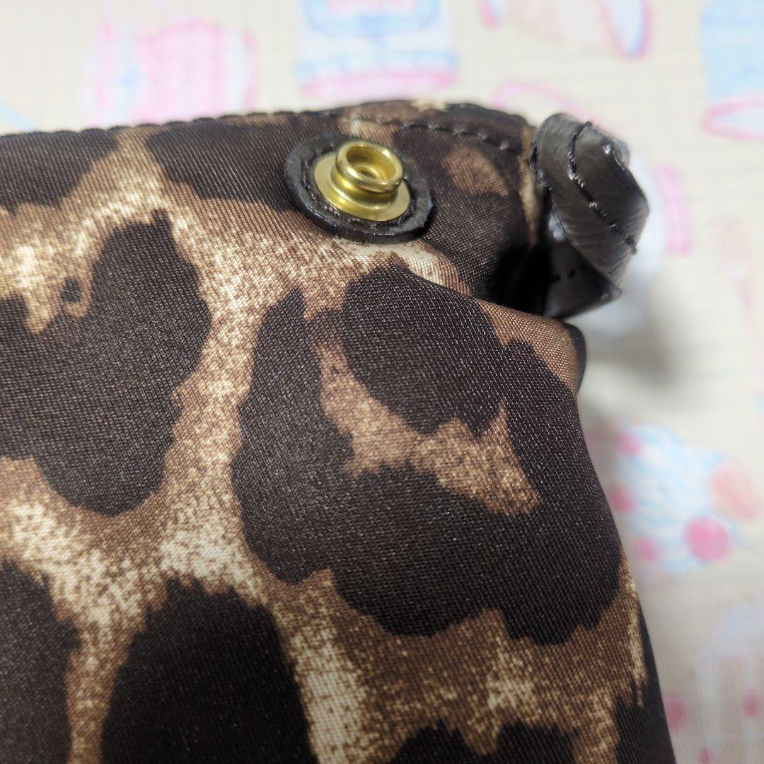 COACH ヒョウ柄 ナイロンバッグ