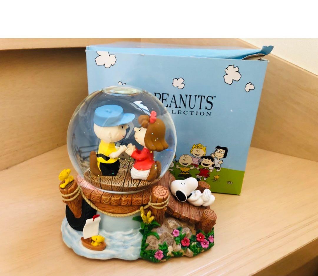 スヌーピー & チャーリーブラウン　Westland社　ビンテージ　スノードーム