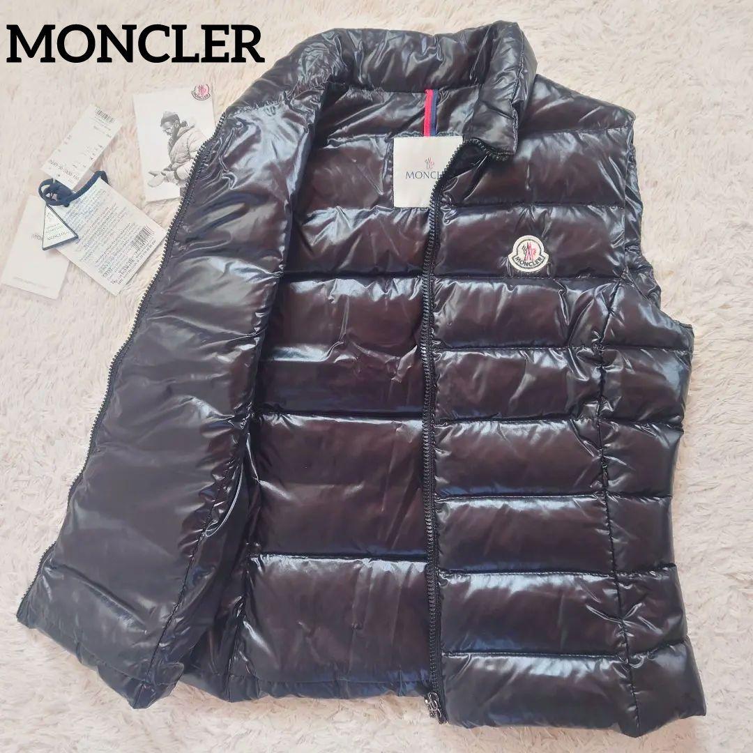 新品タグ付き モンクレール ダウンベスト GHANY 未使用に近い 1サイズ 黒