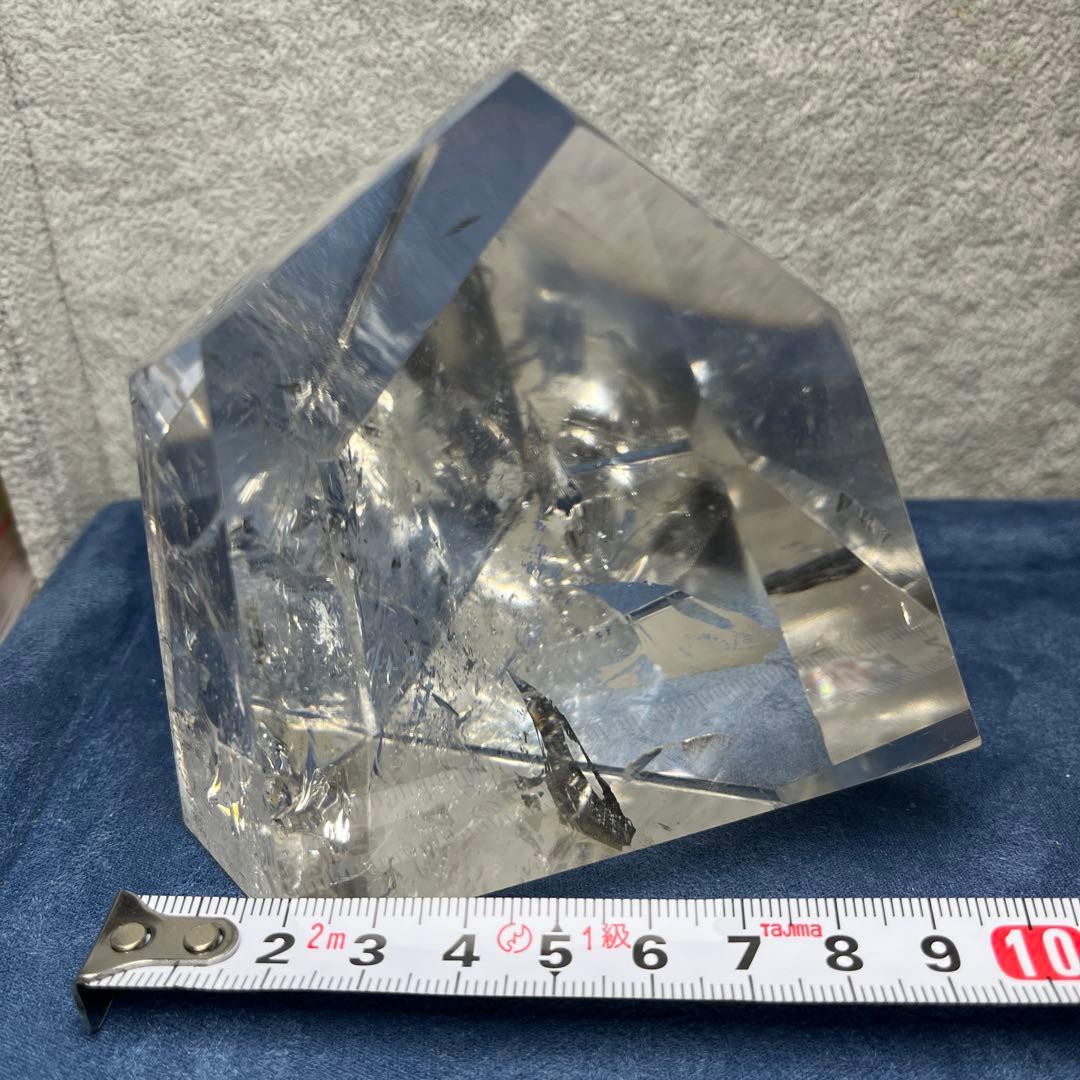 高品質水晶フリーフォーム　透明度最高　ブラジル産507g