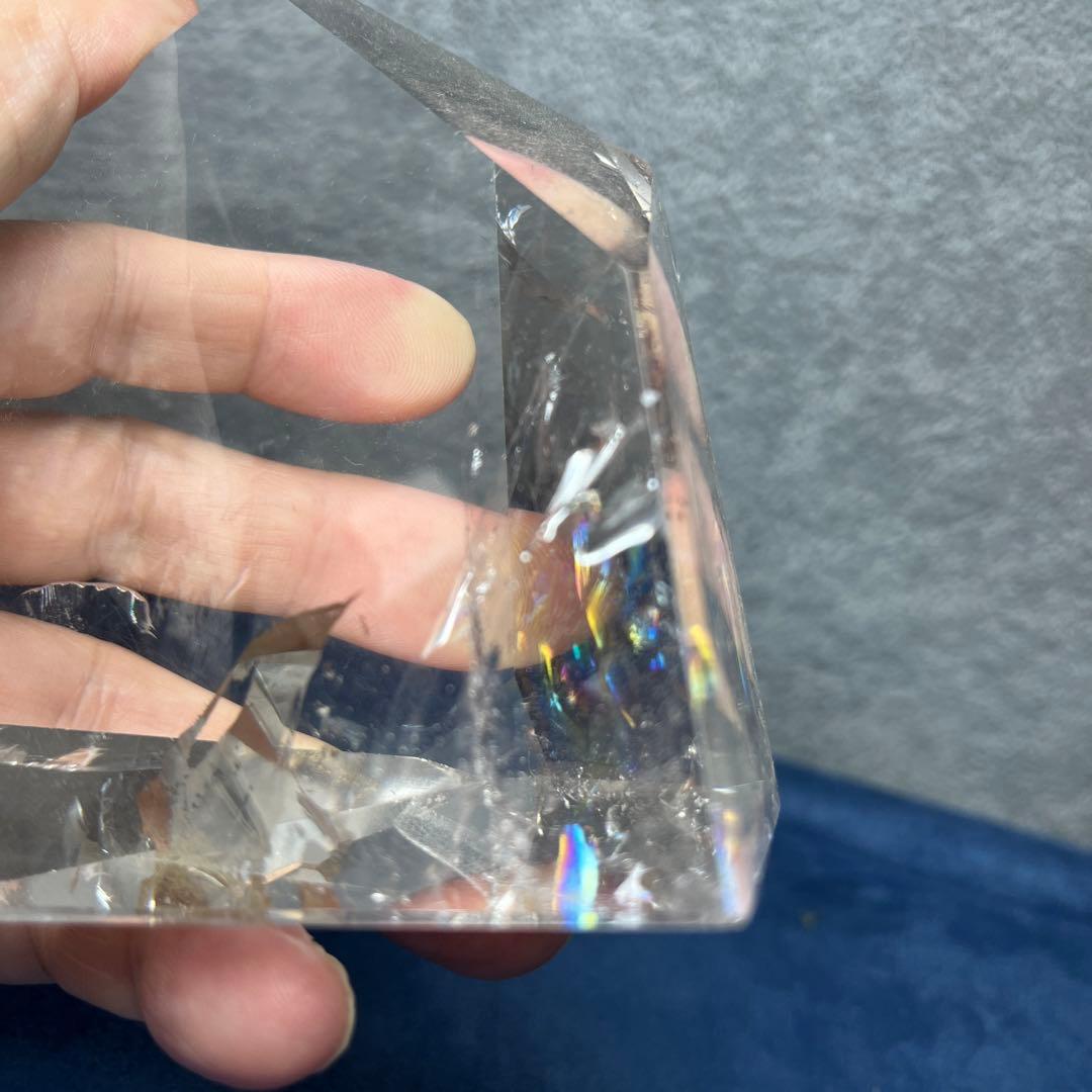 高品質水晶フリーフォーム　透明度最高　ブラジル産507g