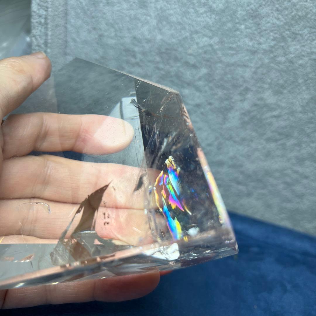 高品質水晶フリーフォーム　透明度最高　ブラジル産507g