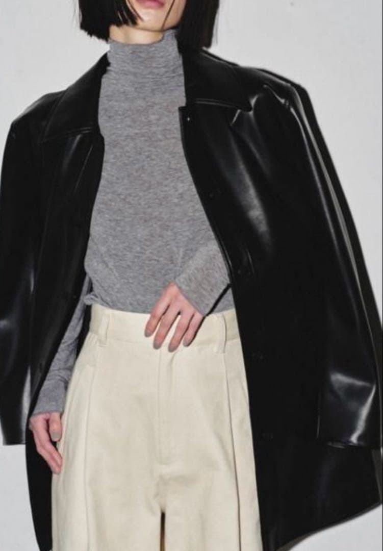 ジャケット・アウター todayful Ecoleather Soutiencollar Jacket