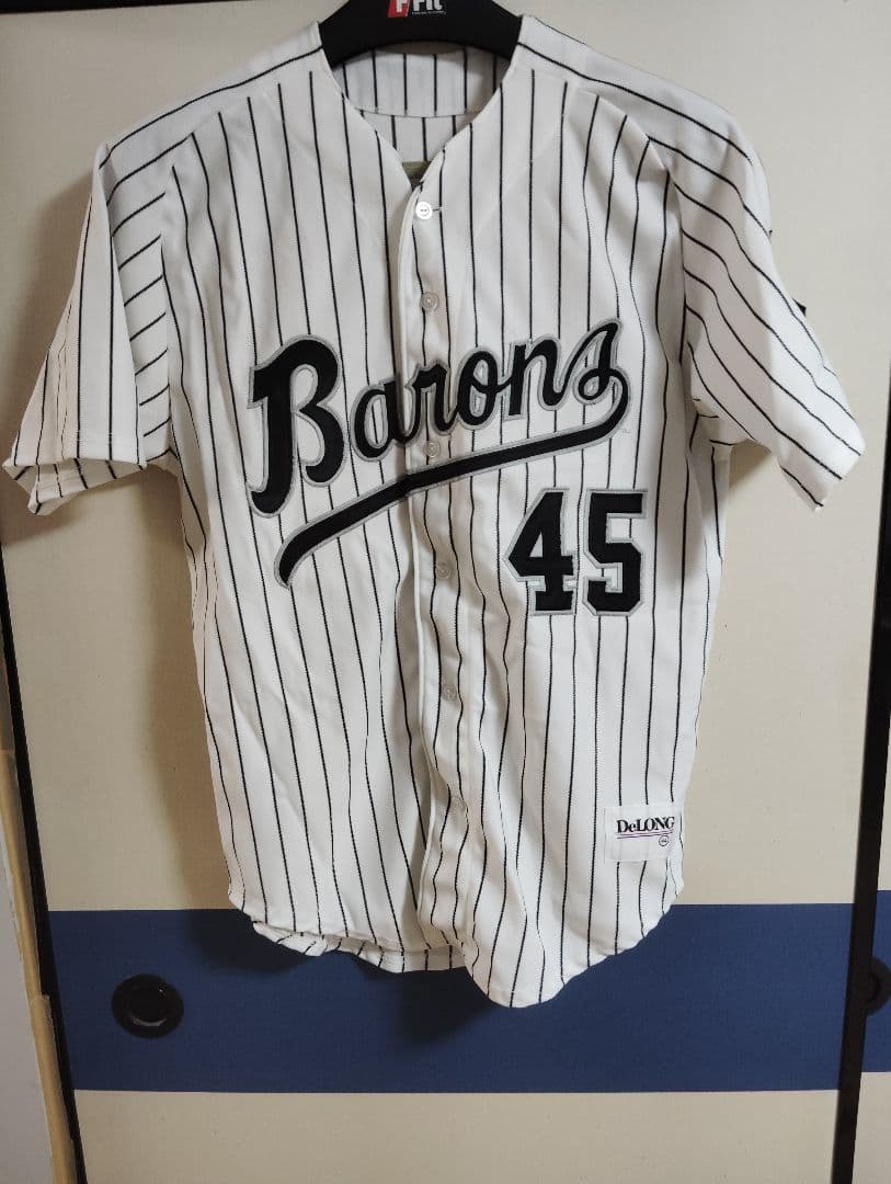 マイケル ジョーダン MLB バロンズ　レプリカユニフォーム デロング44 古着