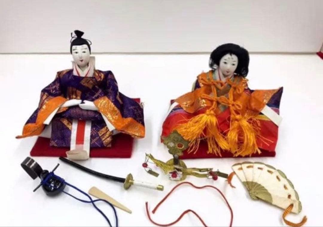 雛人形◇ミニ親王飾り◇昭和レトロ◇アンティーク