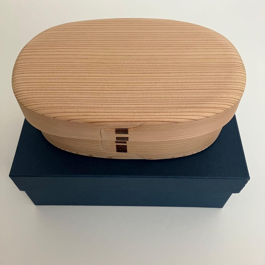 柴田慶信商店　白木弁当箱　曲げわっぱ　小　未使用