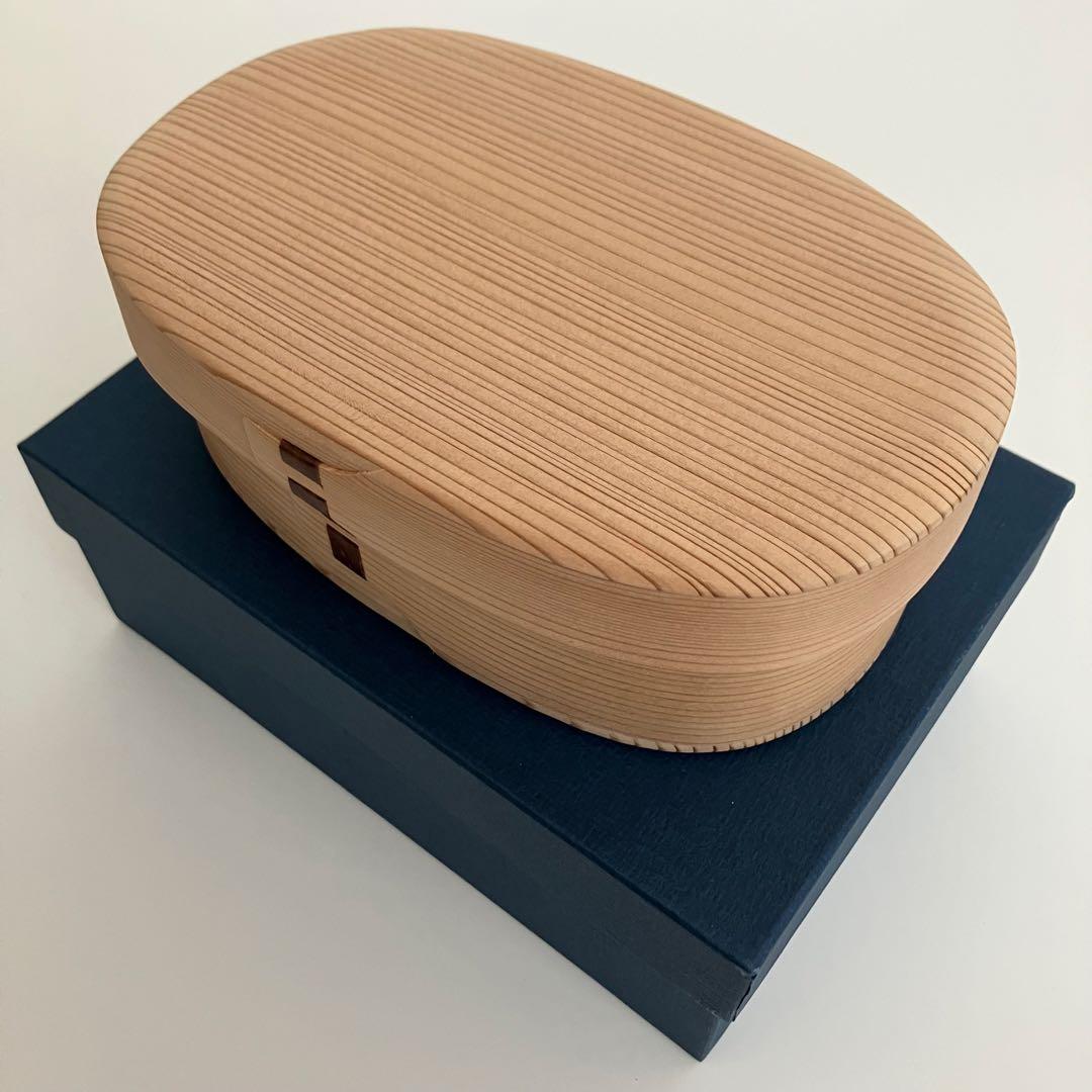 柴田慶信商店　白木弁当箱　曲げわっぱ　小　未使用