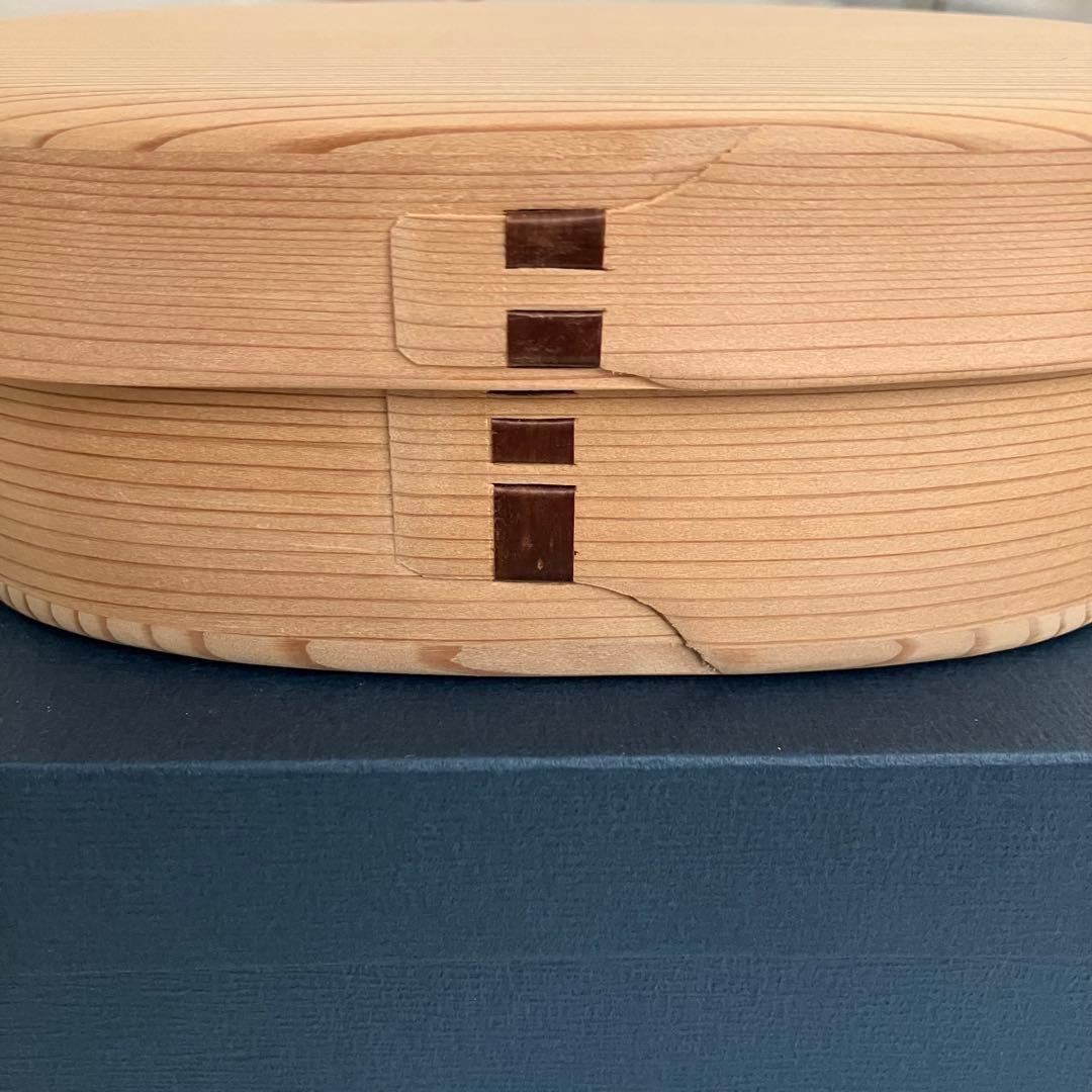 柴田慶信商店　白木弁当箱　曲げわっぱ　小　未使用