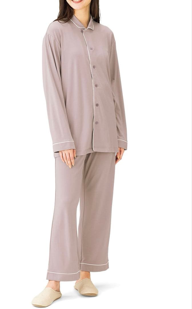 MTG リカバリーパジャマセット（ロング）グレージュ