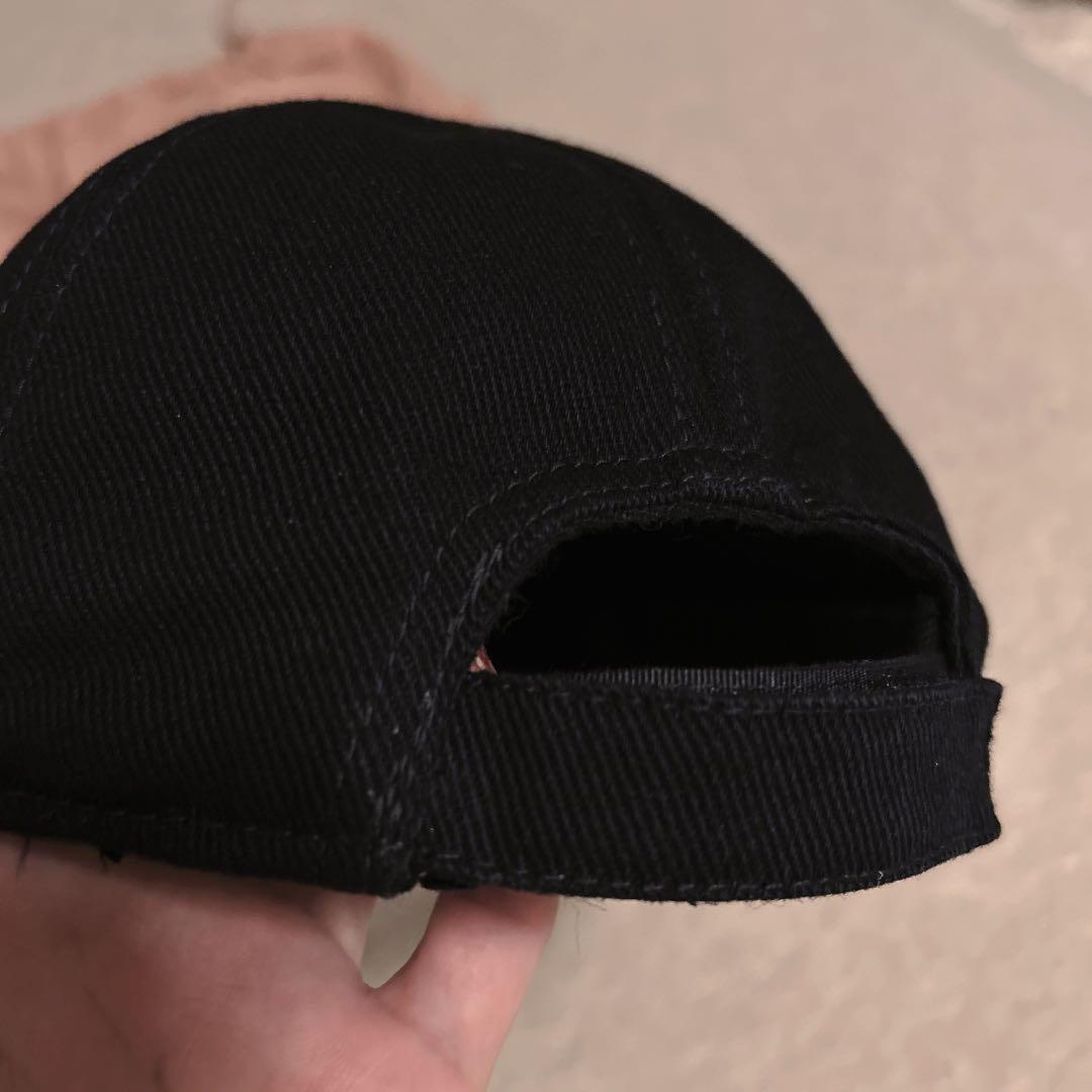 miu miu ブラック ベースボールキャップ　L ミュウミュウ